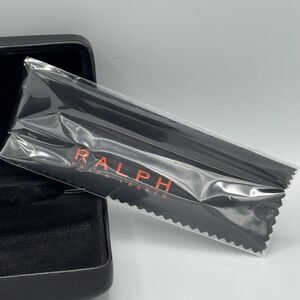 Black Ralph Lauren Hard Eyeglass Storage Clamshell Case Unused Cloth NO Glasses